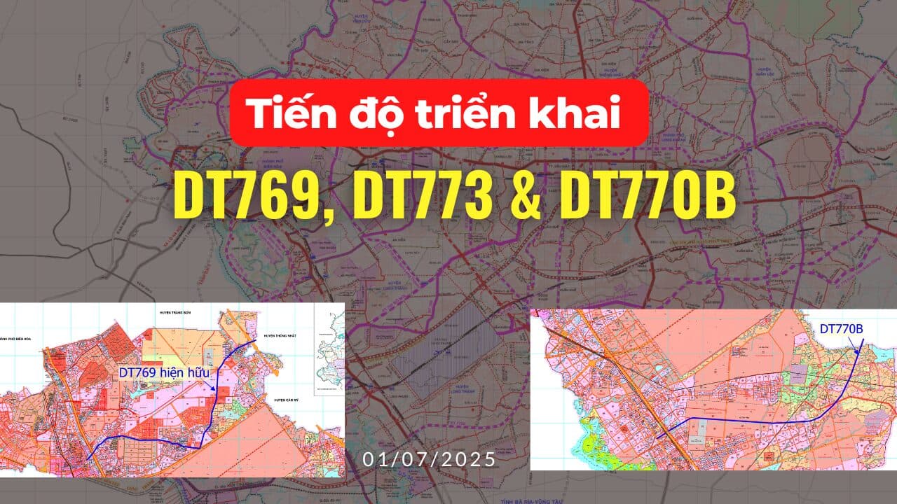 Tin tức: Tiến độ 3 tuyến đường tỉnh DT769, DT773 và DT770B